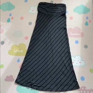 Striped Thyme Maternity Maxi Skirt XS